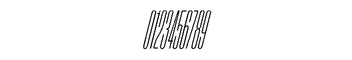 Enfilade16x HairlineOblique Font OTHER CHARS