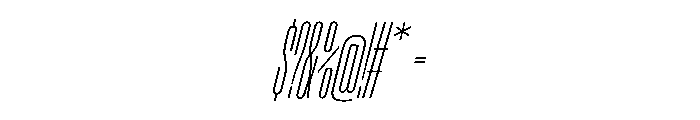 Enfilade16x HairlineOblique Font OTHER CHARS