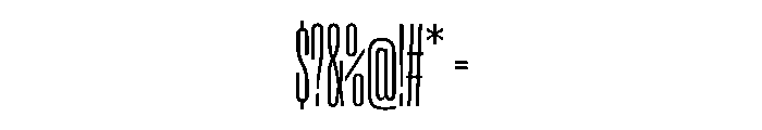 Enfilade16x Light Font OTHER CHARS