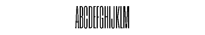 Enfilade16x Light Font UPPERCASE