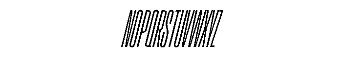 Enfilade16x LightOblique Font UPPERCASE