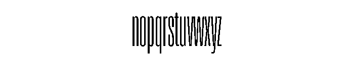 Enfilade16x Light Font LOWERCASE