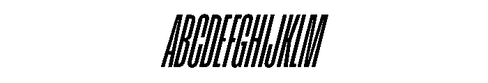 Enfilade16x MediumOblique Font UPPERCASE