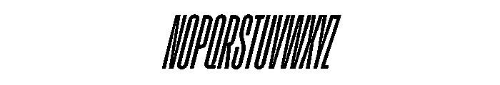 Enfilade16x MediumOblique Font UPPERCASE