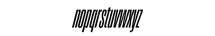 Enfilade16x MediumOblique Font LOWERCASE