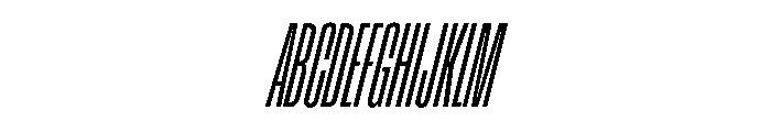 Enfilade16x RegularOblique Font UPPERCASE