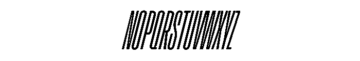 Enfilade16x RegularOblique Font UPPERCASE