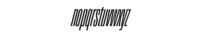 Enfilade16x RegularOblique Font LOWERCASE