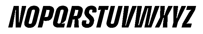 Enfilade1x BlackOblique Font UPPERCASE