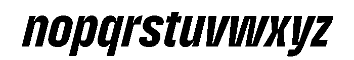 Enfilade1x BlackOblique Font LOWERCASE