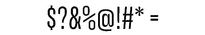 Enfilade1x Hairline Font OTHER CHARS