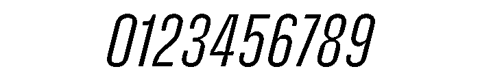 Enfilade1x HairlineOblique Font OTHER CHARS