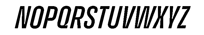 Enfilade1x MediumOblique Font UPPERCASE