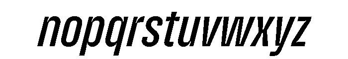 Enfilade1x MediumOblique Font LOWERCASE