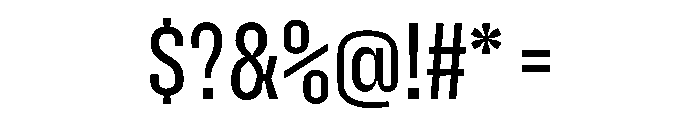 Enfilade1x Regular Font OTHER CHARS