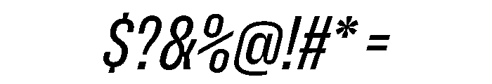 Enfilade1x RegularOblique Font OTHER CHARS