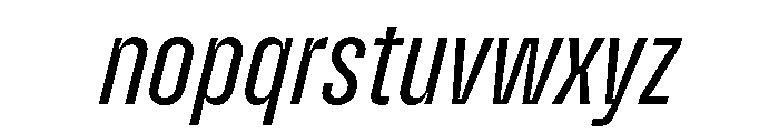 Enfilade1x RegularOblique Font LOWERCASE