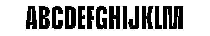 Enfilade2x Black Font UPPERCASE