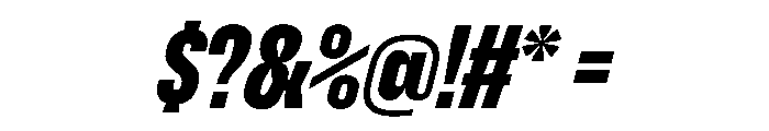 Enfilade2x BlackOblique Font OTHER CHARS