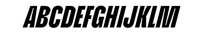 Enfilade2x BlackOblique Font UPPERCASE