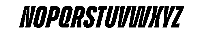 Enfilade2x BlackOblique Font UPPERCASE