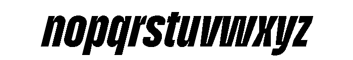 Enfilade2x BlackOblique Font LOWERCASE