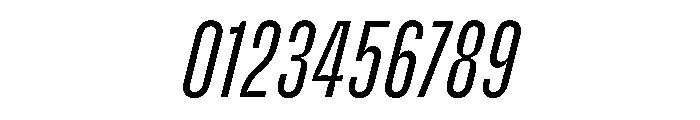 Enfilade2x HairlineOblique Font OTHER CHARS