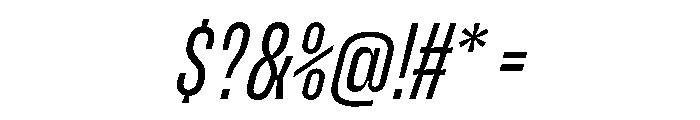 Enfilade2x HairlineOblique Font OTHER CHARS