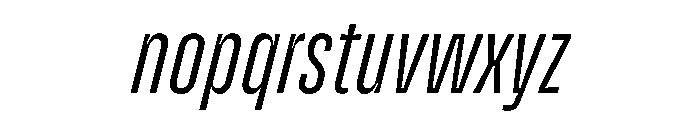 Enfilade2x HairlineOblique Font LOWERCASE