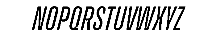 Enfilade2x LightOblique Font UPPERCASE