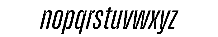 Enfilade2x LightOblique Font LOWERCASE