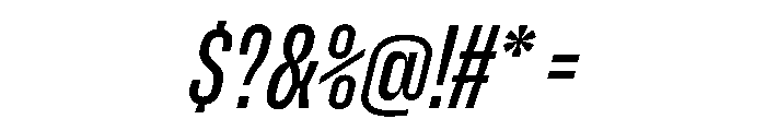 Enfilade2x RegularOblique Font OTHER CHARS