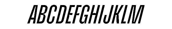 Enfilade2x RegularOblique Font UPPERCASE