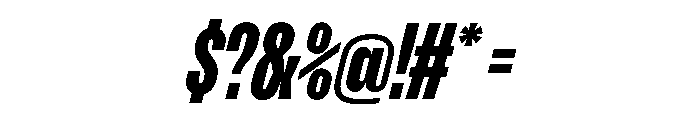 Enfilade4x BlackOblique Font OTHER CHARS