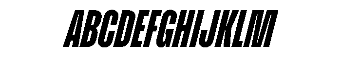 Enfilade4x BlackOblique Font UPPERCASE