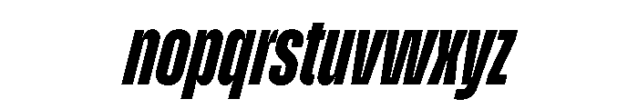 Enfilade4x BlackOblique Font LOWERCASE