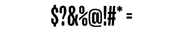 Enfilade4x Bold Font OTHER CHARS