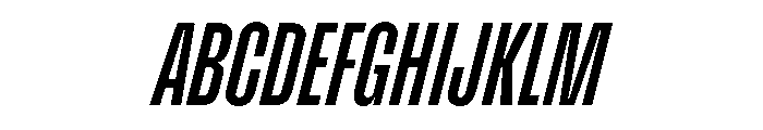 Enfilade4x BoldOblique Font UPPERCASE