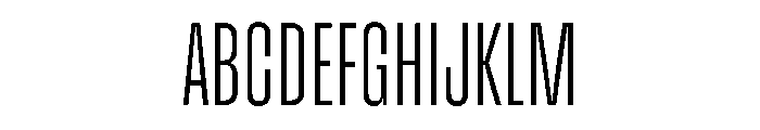 Enfilade4x Hairline Font UPPERCASE