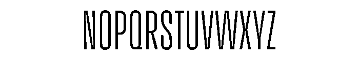 Enfilade4x Hairline Font UPPERCASE