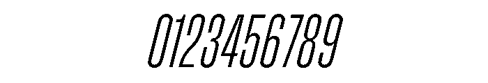 Enfilade4x HairlineOblique Font OTHER CHARS