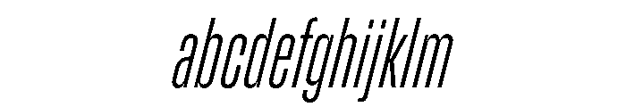 Enfilade4x HairlineOblique FONT