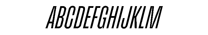 Enfilade4x LightOblique Font UPPERCASE