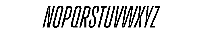 Enfilade4x LightOblique Font UPPERCASE