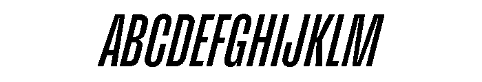 Enfilade4x MediumOblique Font UPPERCASE