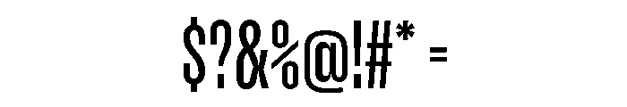 Enfilade4x Regular Font OTHER CHARS