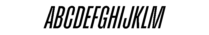Enfilade4x RegularOblique Font UPPERCASE
