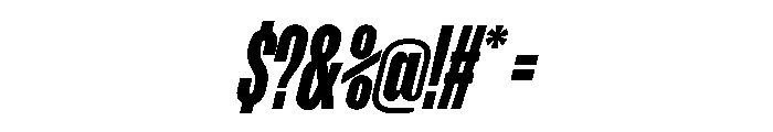 Enfilade8x BlackOblique Font OTHER CHARS