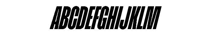 Enfilade8x BlackOblique Font UPPERCASE