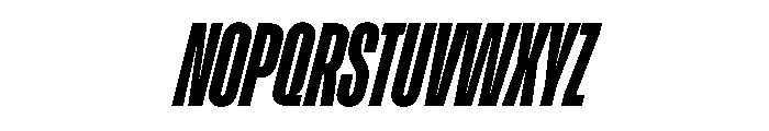 Enfilade8x BlackOblique Font UPPERCASE